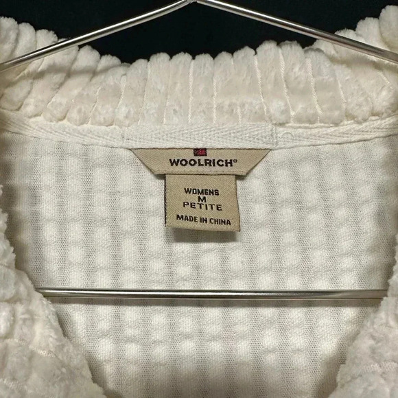 WOOLRICH CORDUROY JACKET - NWOT - medium petite - 100% cotton - ivory corduroy - Picture 4 of 9